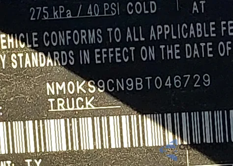 2011 Ford Transit Connect Xlt Premium from USA, damaged, VIN NM0KS9CN9BT046729